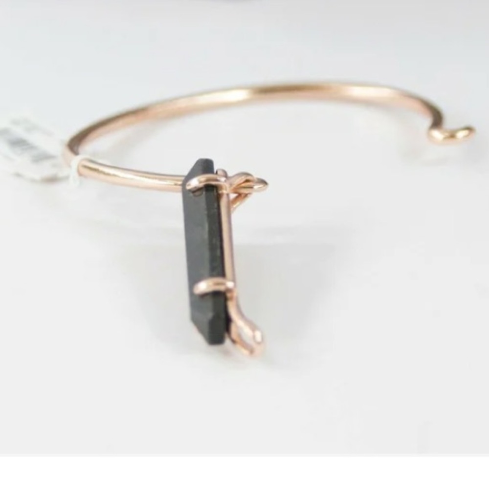 Kendra Scott Collins black granite rose gold bracelet - Picture 3 of 3